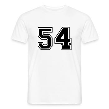 54 - Männer T-Shirt - Weiß - Vorne - AI Model Male 178 dark (178cm)