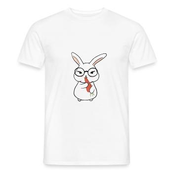 Doux petit lapin - T-shirt homme - blanc - Devant - AI Model Male 178 dark (178cm)
