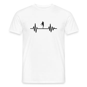Kickboxen Muay Thai Thaiboxen Herzschlag - Männer T-Shirt - Weiß - Vorne - AI Model Male 178 dark (178cm)
