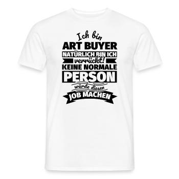 Art Buyer Geschenke - Männer T-Shirt - Weiß - Vorne - AI Model Male 178 dark (178cm)