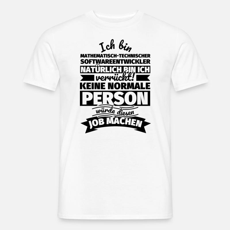 Mathematisch-technischer Softwareentwickler Gesche - Männer T-Shirt - Weiß