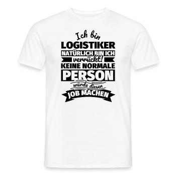 Logistiker Geschenke - Männer T-Shirt - Weiß - Vorne - AI Model Male 178 dark (178cm)