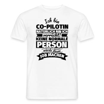 Co-Pilotin Geschenke - Männer T-Shirt - Weiß - Vorne - AI Model Male 178 dark (178cm)
