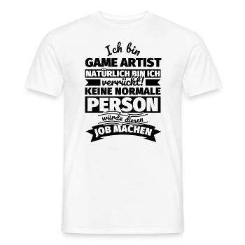 Game Artist Geschenke - Männer T-Shirt - Weiß - Vorne - AI Model Male 178 dark (178cm)