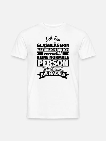 Glasbläserin Geschenke - Männer T-Shirt - Weiß