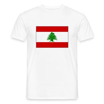 Lebanon - Men's T-Shirt - white - Front - AI Model Male 178 dark (178cm)