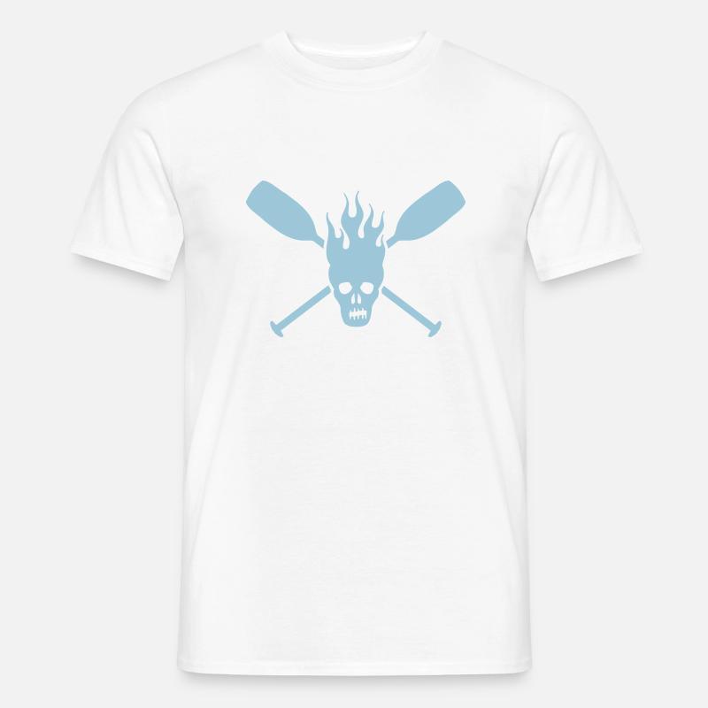 paddle skull - Männer T-Shirt - Weiß