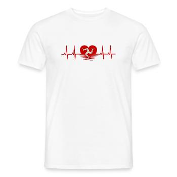 Drapeau de l’île de Man Drapeau de l’île de Man - T-shirt homme - blanc - Devant - AI Model Male 178 dark (178cm)