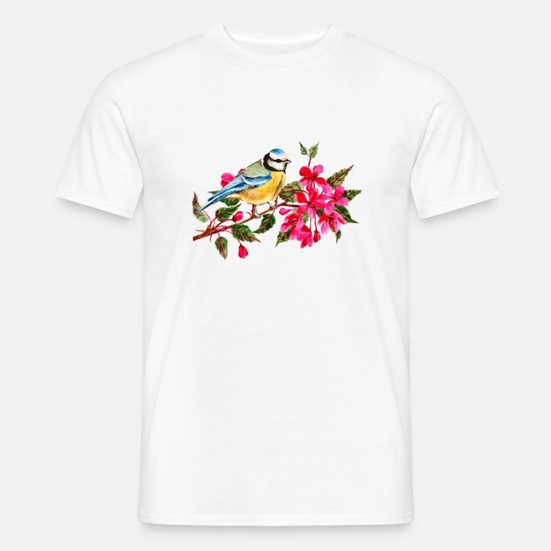 Vogel - Männer T-Shirt - Weiß