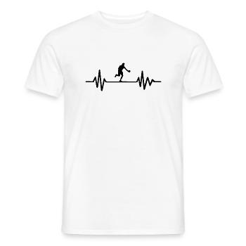 Handball Herzschlag - Männer T-Shirt - Weiß - Vorne - AI Model Male 178 dark (178cm)