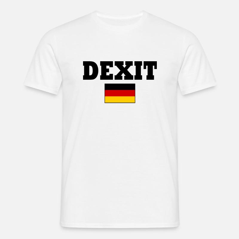 Dexit - Männer T-Shirt - Weiß