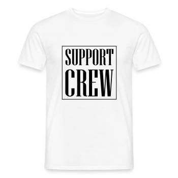 Équipe de soutien - T-shirt homme - blanc - Devant - AI Model Male 178 dark (178cm)