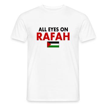 all eyes on rafah - T-shirt homme - blanc - Devant - AI Model Male 178 dark (178cm)
