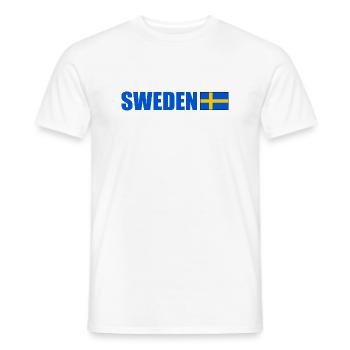 Sweden - T-shirt homme - blanc - Devant - AI Model Male 178 dark (178cm)