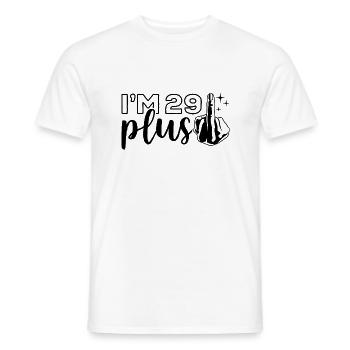 Ich bin 29 plus 1, Mittelfinger 30. Geburtstag - Männer T-Shirt - Weiß - Vorne - AI Model Male 178 dark (178cm)