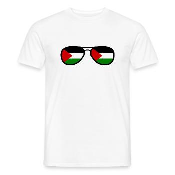palestina - Men's T-Shirt - white - Front - AI Model Male 178 dark (178cm)