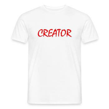Creator - T-shirt homme - blanc - Devant - AI Model Male 178 dark (178cm)