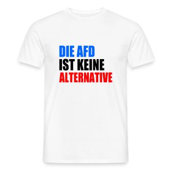 die afd ist keine alternative - Männer T-Shirt - Weiß - Vorne - AI Model Male 178 dark (178cm)