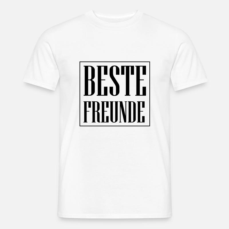 Beste Freunde Freundschaft - Männer T-Shirt - Weiß