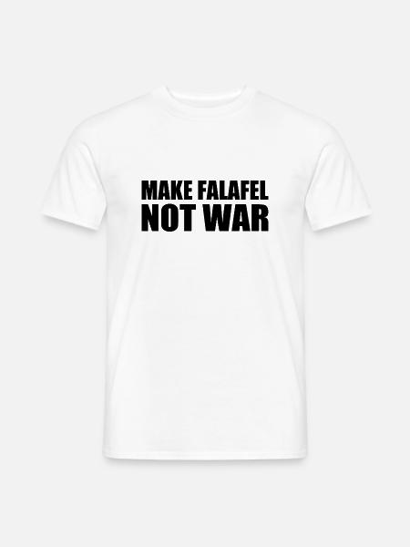 Make falafel not war - Men's T-Shirt - white