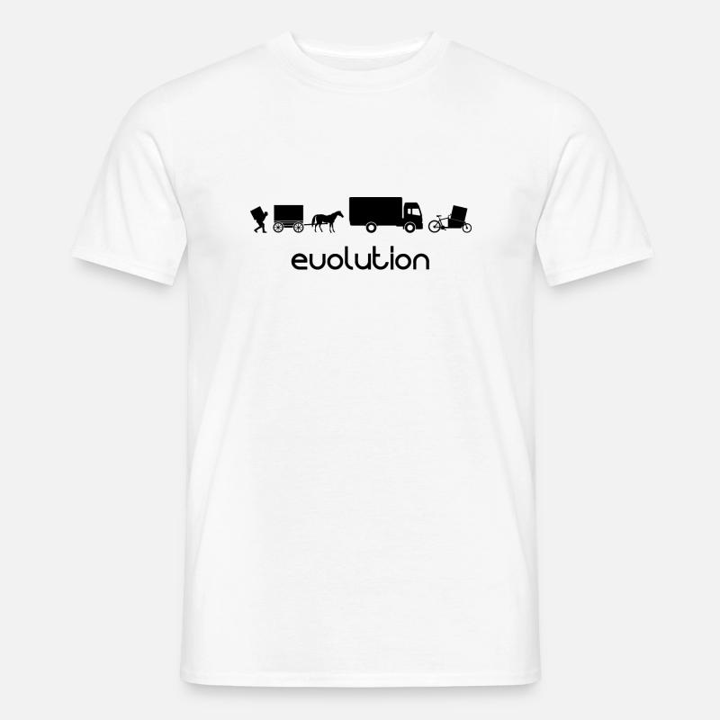 Lastenrad Transport Evolution - Männer T-Shirt - Weiß