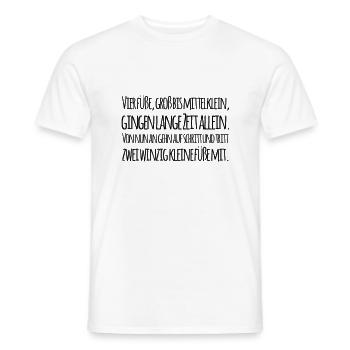 Baby sayings - Men's T-Shirt - white - Front - AI Model Male 178 dark (178cm)