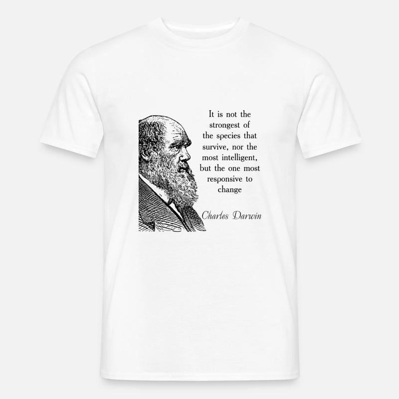 Cite Darwin Biology Theory of Evolution - Men’s T-shirt - white