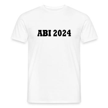 Abi 2024 - Männer T-Shirt - Weiß - Vorne - AI Model Male 178 dark (178cm)