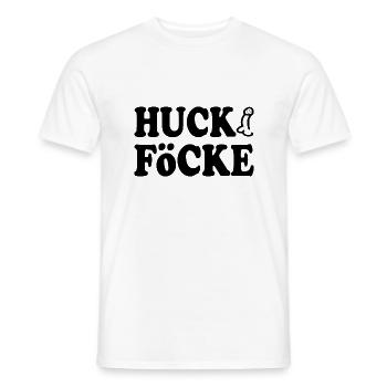 huck föcke - Männer T-Shirt - Weiß - Vorne - AI Model Male 178 dark (178cm)