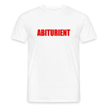 abiturient - Männer T-Shirt - Weiß - Vorne - AI Model Male 178 dark (178cm)