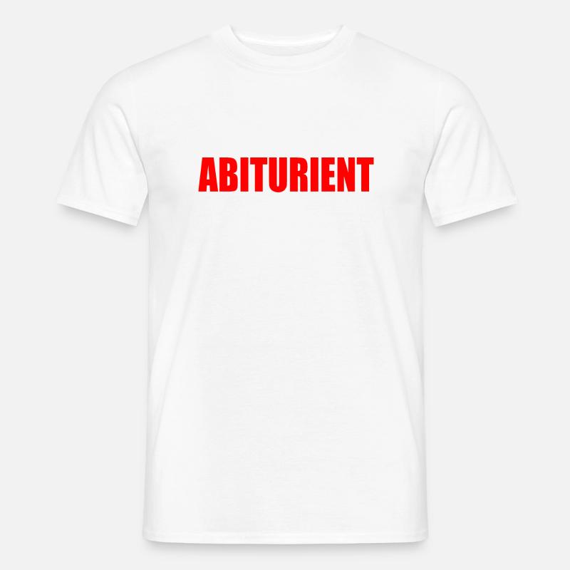 abiturient - Männer T-Shirt - Weiß