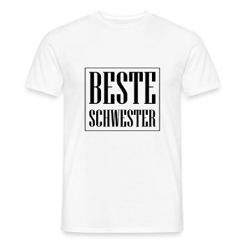 Meilleure sœur - T-shirt homme - blanc - Devant - AI Model Male 178 dark (178cm)
