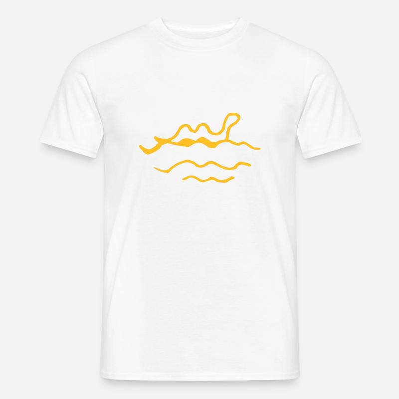 Nessie - Männer T-Shirt - Weiß