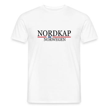 Nordkap Norwegen Norway - Männer T-Shirt - Weiß - Vorne - AI Model Male 178 dark (178cm)