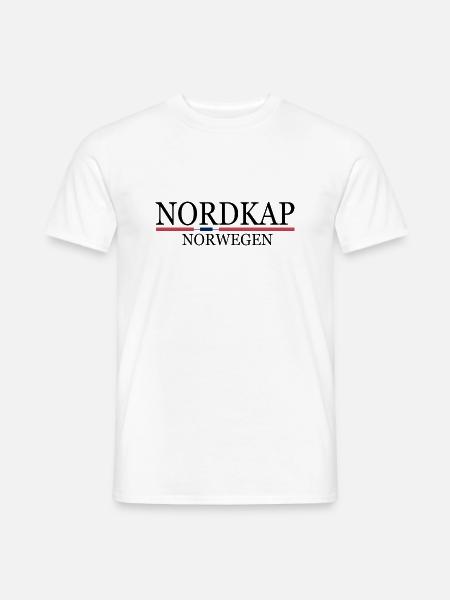 Nordkap Norwegen Norway - Männer T-Shirt - Weiß