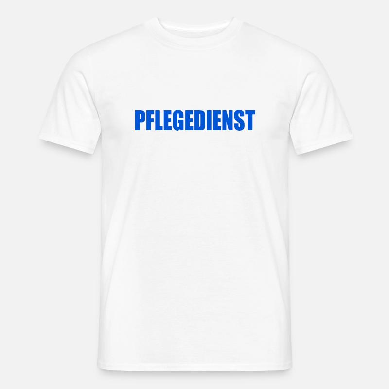 pflegedienst - MĂ€nner T-Shirt - WeiĂ