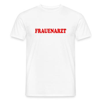 Frauenarzt - Männer T-Shirt - Weiß - Vorne - AI Model Male 178 dark (178cm)