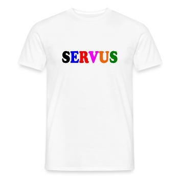 Servus - Männer T-Shirt - Weiß - Vorne - AI Model Male 178 dark (178cm)