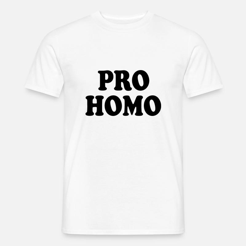 Pro homo - Männer T-Shirt - Weiß