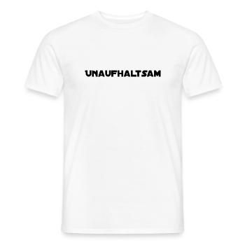 Unaufhaltsam - Männer T-Shirt - Weiß - Vorne - AI Model Male 178 dark (178cm)