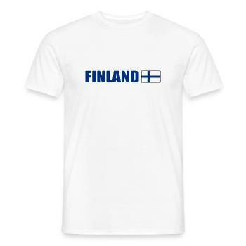 Finnland - T-shirt homme - blanc - Devant - AI Model Male 178 dark (178cm)
