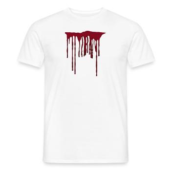 Blood Halloween / Gift Gift Idea - Men's T-Shirt - white - Front - AI Model Male 178 dark (178cm)