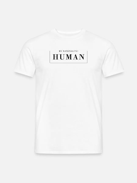 My Nationality Human - Meine Nationalität Mensch - Männer T-Shirt - Weiß