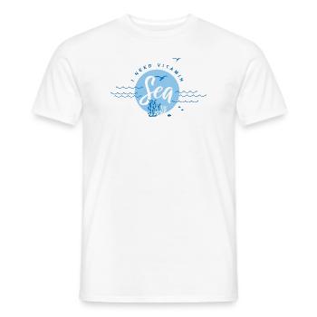 I Need Vitamin Sea - Männer T-Shirt - Weiß - Vorne - AI Model Male 178 dark (178cm)