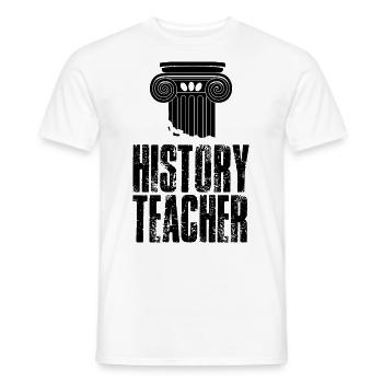 History Teacher History Teacher Historian - Men's T-Shirt - white - Front - AI Model Male 178 dark (178cm)