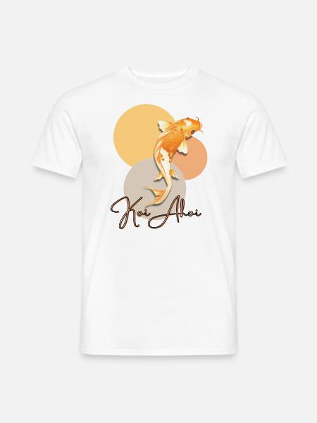 Koi Ahoi - Männer T-Shirt - Weiß