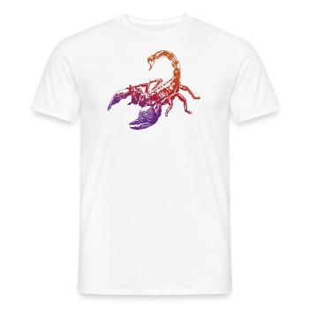 Coole Skorpion-Insektenskizze Grafik Skorpion-Liebhaber - Männer T-Shirt - Weiß - Vorne - AI Model Male 178 dark (178cm)