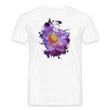 Blume - Männer T-Shirt - Weiß - Vorne - AI Model Male 178 dark (178cm)