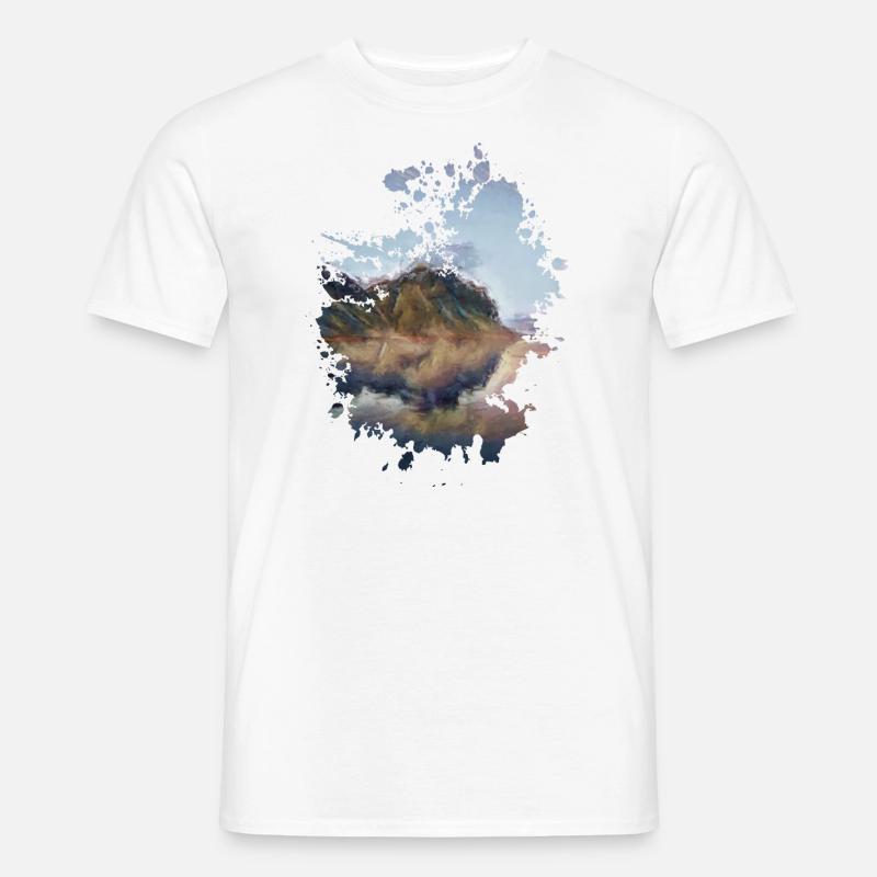 Landschaft - Männer T-Shirt - Weiß