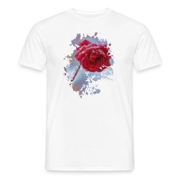 Rose - Männer T-Shirt - Weiß - Vorne - AI Model Male 178 dark (178cm)